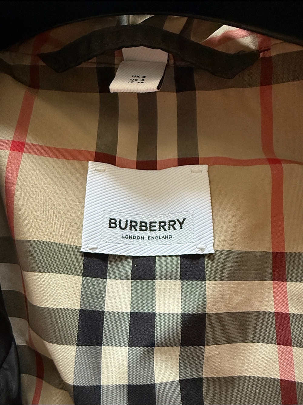 Burberry Black Hooded Anorak with Signature lining - Picture 5 of 6